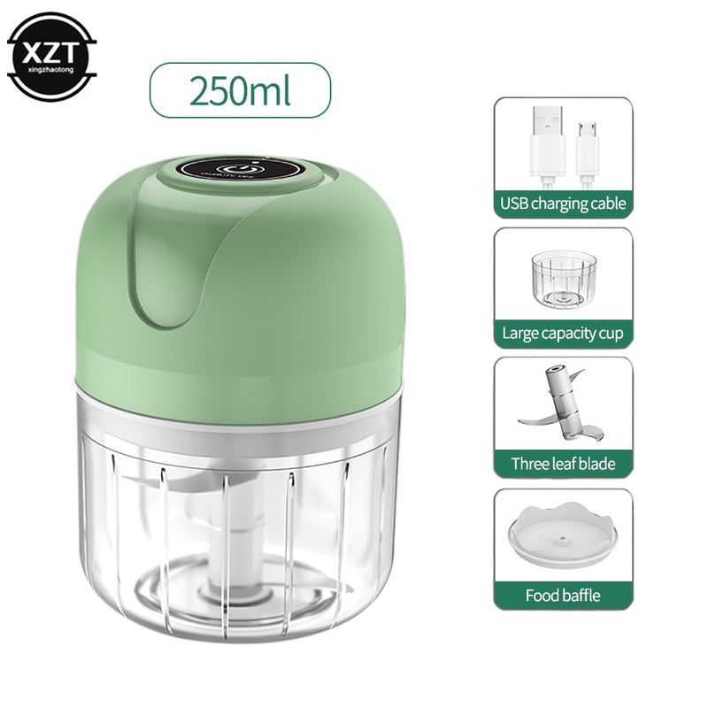 Mini Processador Elétrico Recarregável 250 ml